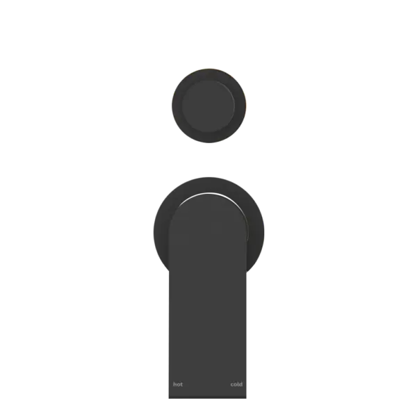 Bianca Shower mixer with divertor - seperate backplate Nero tapware