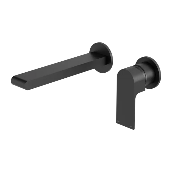 Last one - BIANCA WALL BASIN/BATH MIXER SEPARATE BACK PLATE 187mm Matte Black Nero tapware