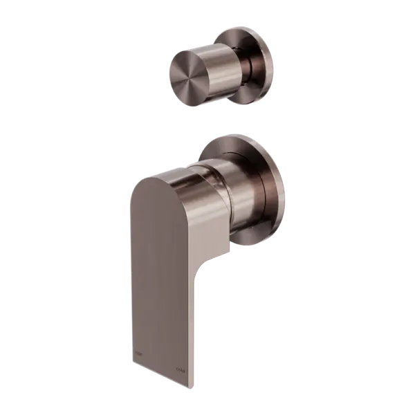 Bianca Shower mixer with divertor - seperate backplate Nero tapware