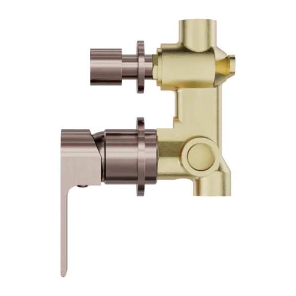 Bianca Shower mixer with divertor - seperate backplate Nero tapware