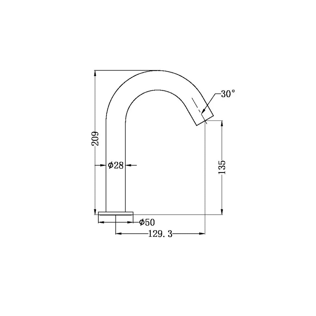 Mecca Hob Mounted Sensor Tap Nero tapware