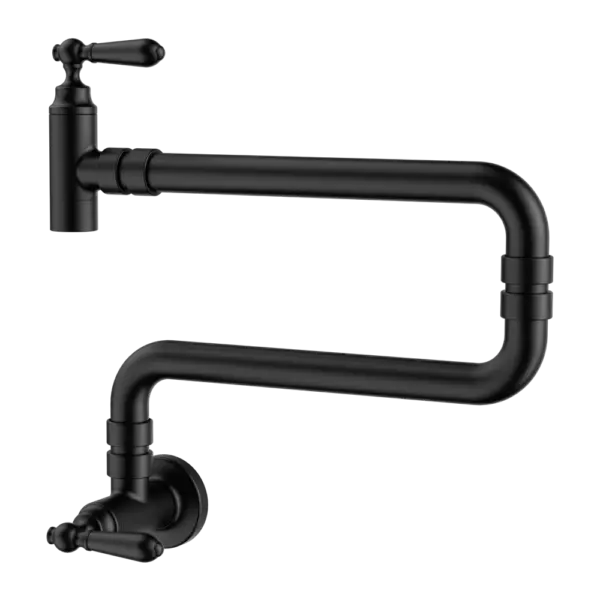 York Wall Mounted Pot Filler Nero tapware