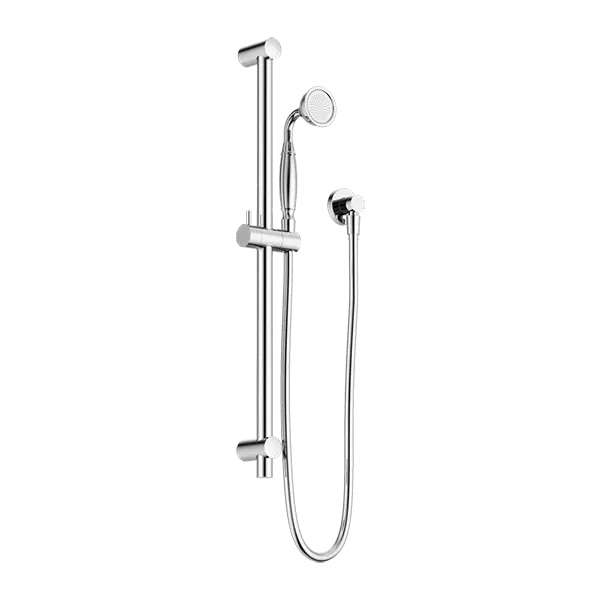 York Shower Rail with Metal or Porcelain Hand Shower Nero tapware