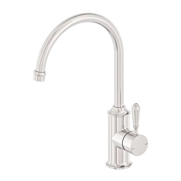 YORK SINK MIXER gooseneck spout with Metal or Porcelain Handle Nero tapware