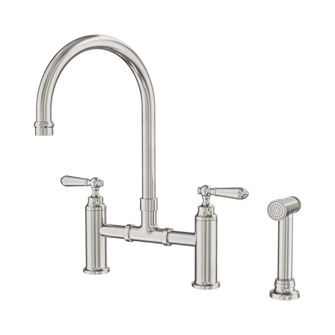 York Bridge Kitchen Set With Hand Spray Nero tapware