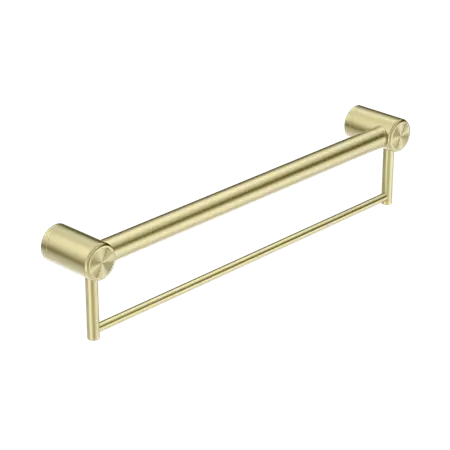 MECCA CARE 32MM GRAB RAIL WITH TOWEL HOLDER 300/600/900MM Nero tapware