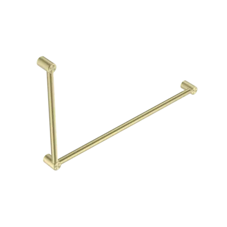 MECCA CARE 32MM DDA GRAB RAIL SET 90 DEGREE 600x1000mm Nero tapware