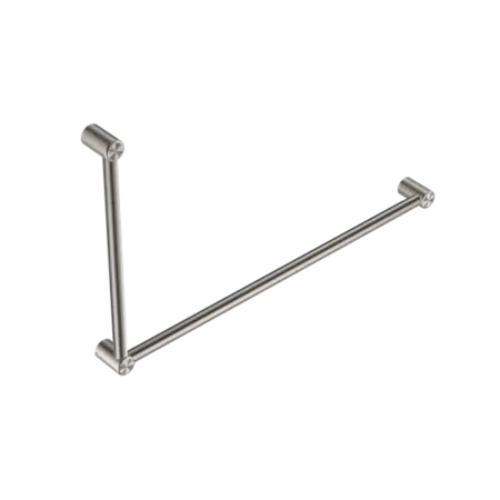MECCA CARE 32MM DDA GRAB RAIL SET 90 DEGREE 600x1000mm Nero tapware