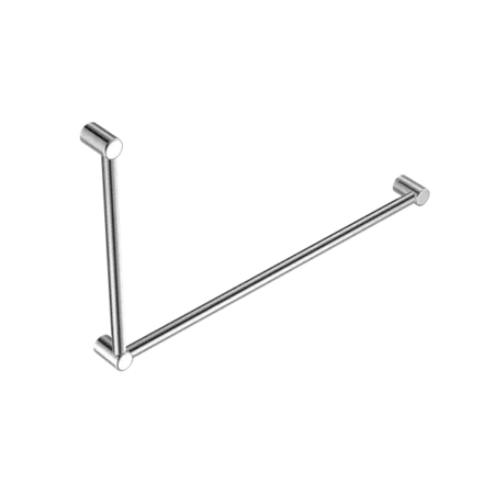 MECCA CARE 32MM DDA GRAB RAIL SET 90 DEGREE 600x1000mm Nero tapware