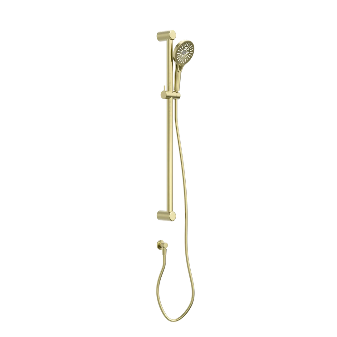 MECCA CARE 32MM GRAB RAIL AND ADJUSTABLE SHOWER RAIL SET 900MM Nero tapware