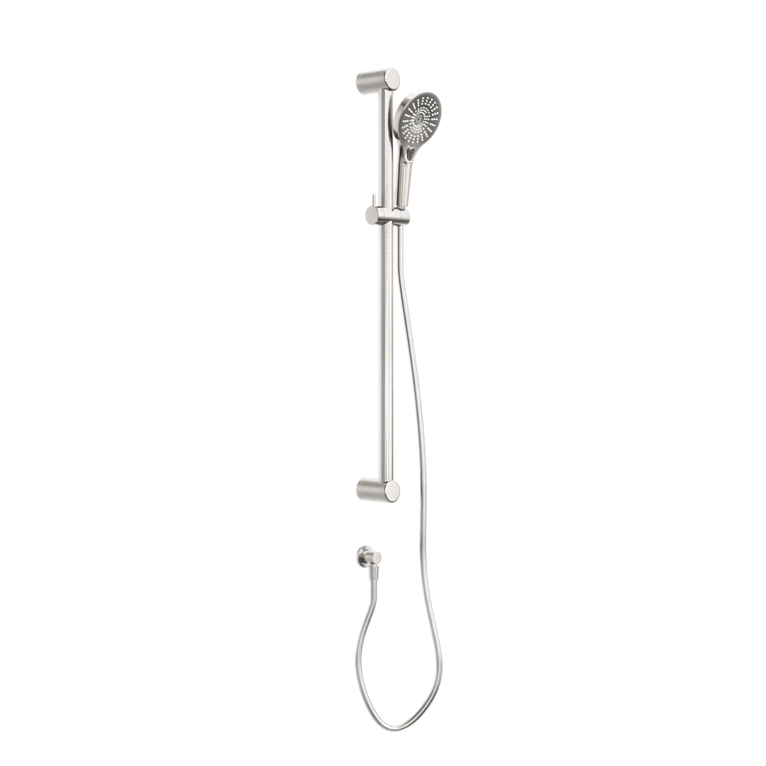 MECCA CARE 32MM GRAB RAIL AND ADJUSTABLE SHOWER RAIL SET 900MM Nero tapware