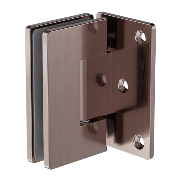 90 Degree Glass To Wall Shower Hinge 10mm Glass Nero tapware