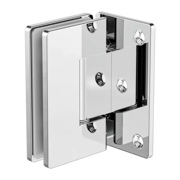 90 Degree Glass To Wall Shower Hinge 10mm Glass Nero tapware