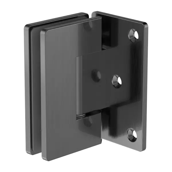 90 Degree Glass To Wall Shower Hinge 10mm Glass Nero tapware