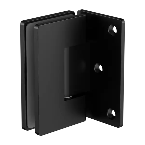 90 Degree Glass To Wall Shower Hinge 10mm Glass Nero tapware