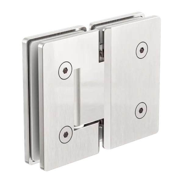 180 Degree Glass To Glass Shower Hinge 10mm Glass Nero tapware