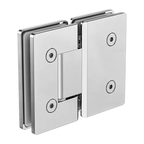 180 Degree Glass To Glass Shower Hinge 10mm Glass Nero tapware