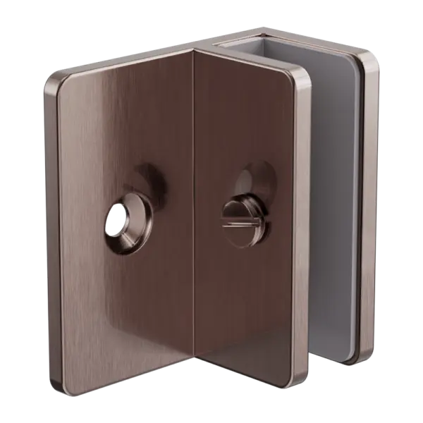 Shower F Bracket 10mm Glass Nero tapware
