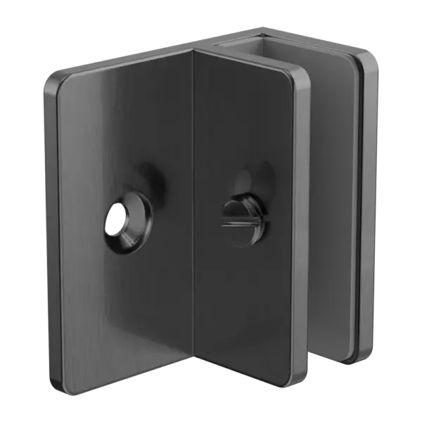 Shower F Bracket 10mm Glass Nero tapware