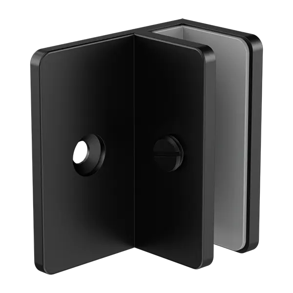 Shower F Bracket 10mm Glass Nero tapware