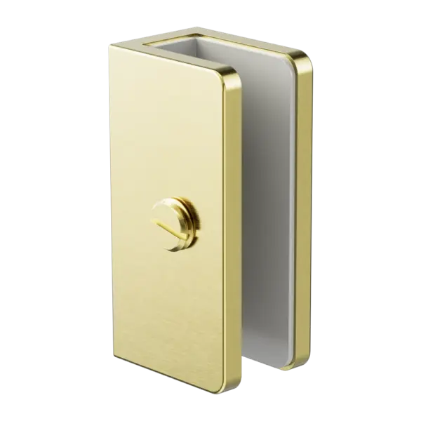 Shower U Bracket 10mm Glass Nero tapware