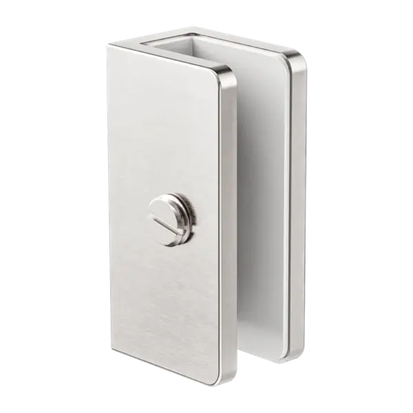 Shower U Bracket 10mm Glass Nero tapware