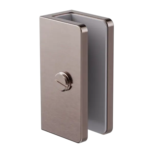 Shower U Bracket 10mm Glass Nero tapware