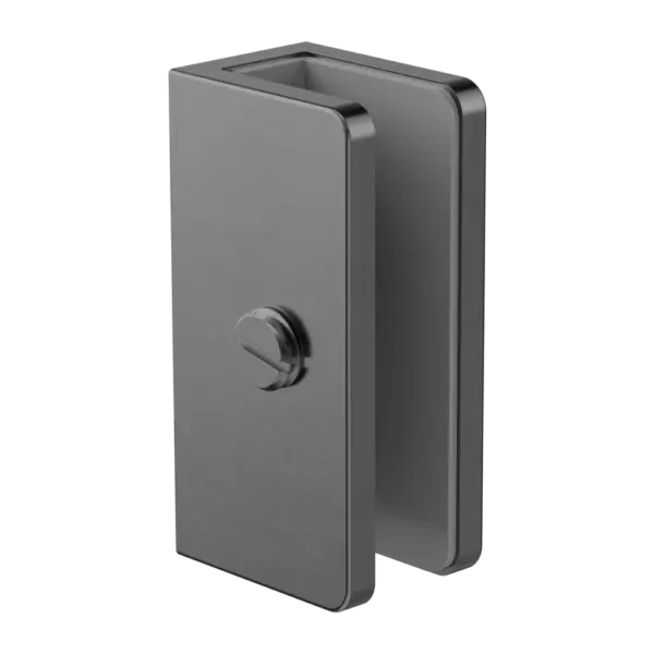 Shower U Bracket 10mm Glass Nero tapware