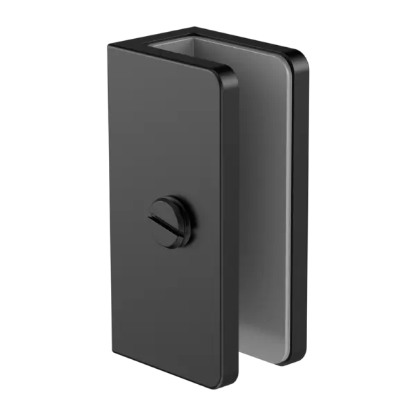Shower U Bracket 10mm Glass Nero tapware