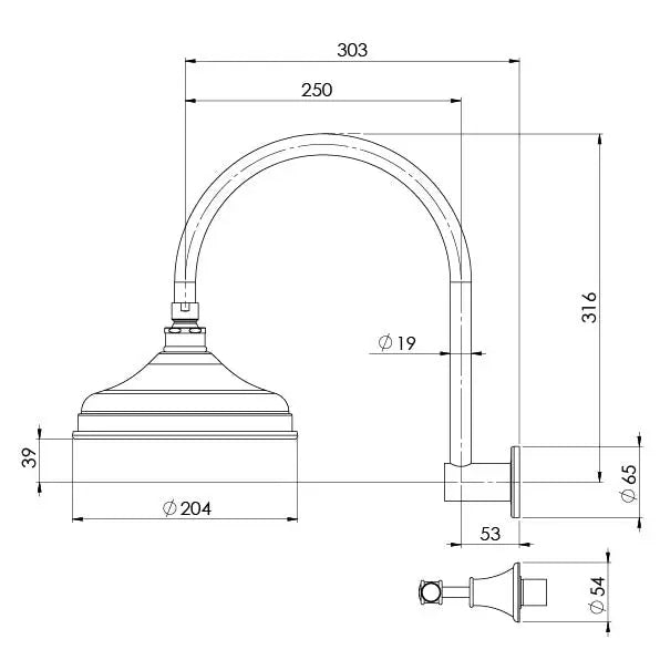 Nostalgia Lever Shower Set Phoenix