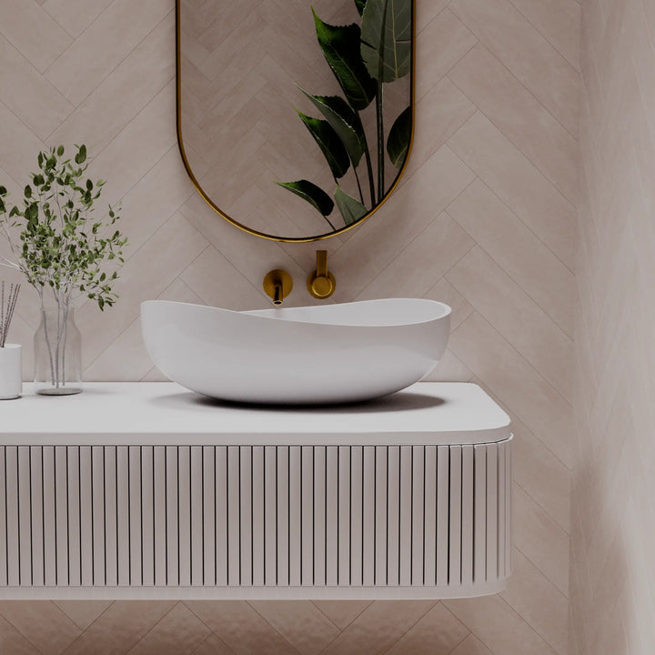 Onda Table Top Basin - various finishes PIETRA BIANCA