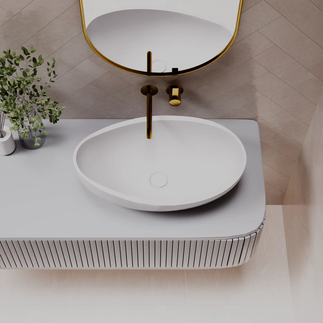 Onda Table Top Basin - various finishes PIETRA BIANCA