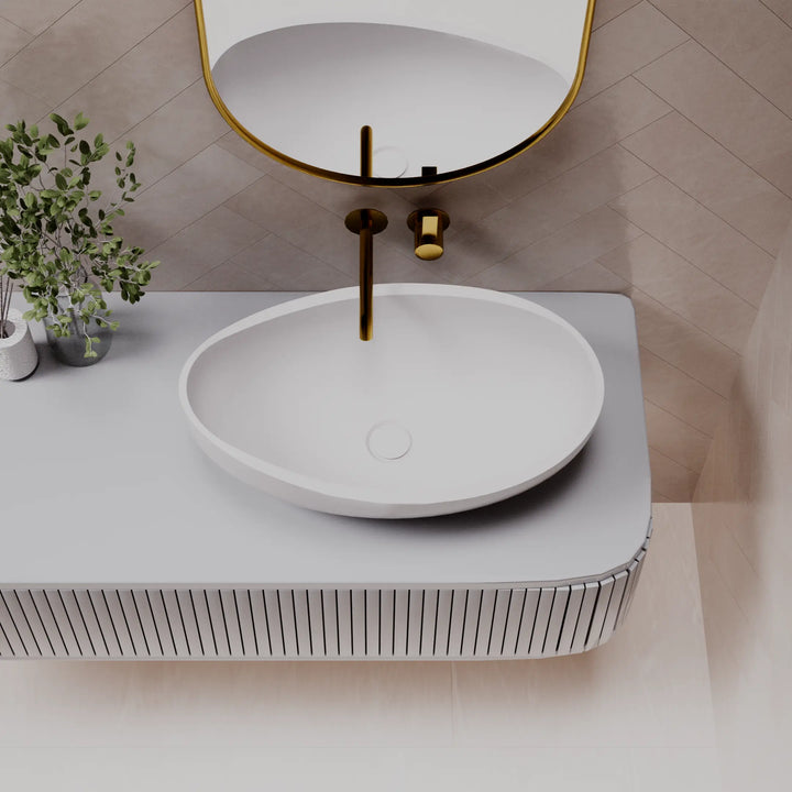 Onda Table Top Basin - various finishes PIETRA BIANCA