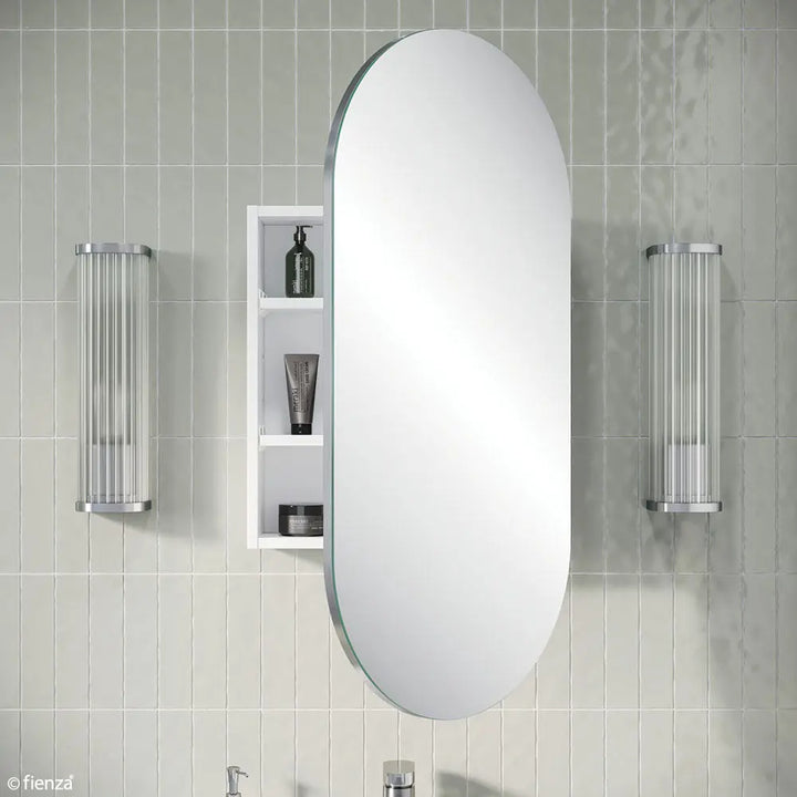 Pill Mirror Cabinet, 450 x 900mm Fienza