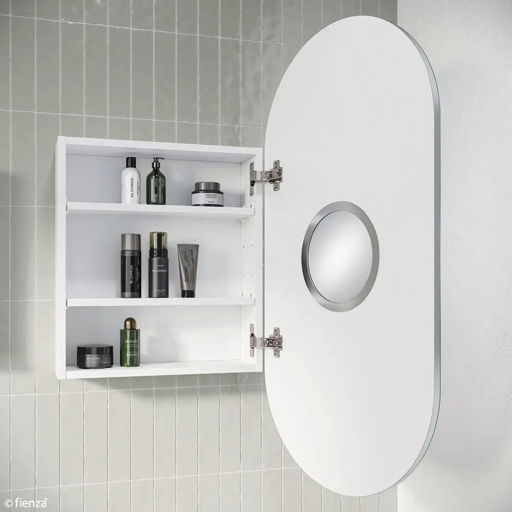 Pill Mirror Cabinet, 450 x 900mm Fienza