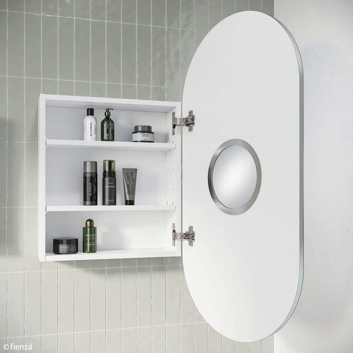 Pill Mirror Cabinet, 450 x 900mm Fienza