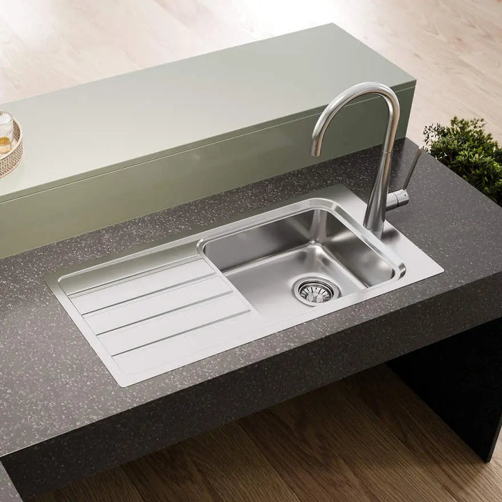 Puro Single Bowl Topmount Care Sink With Drainer Oliveri