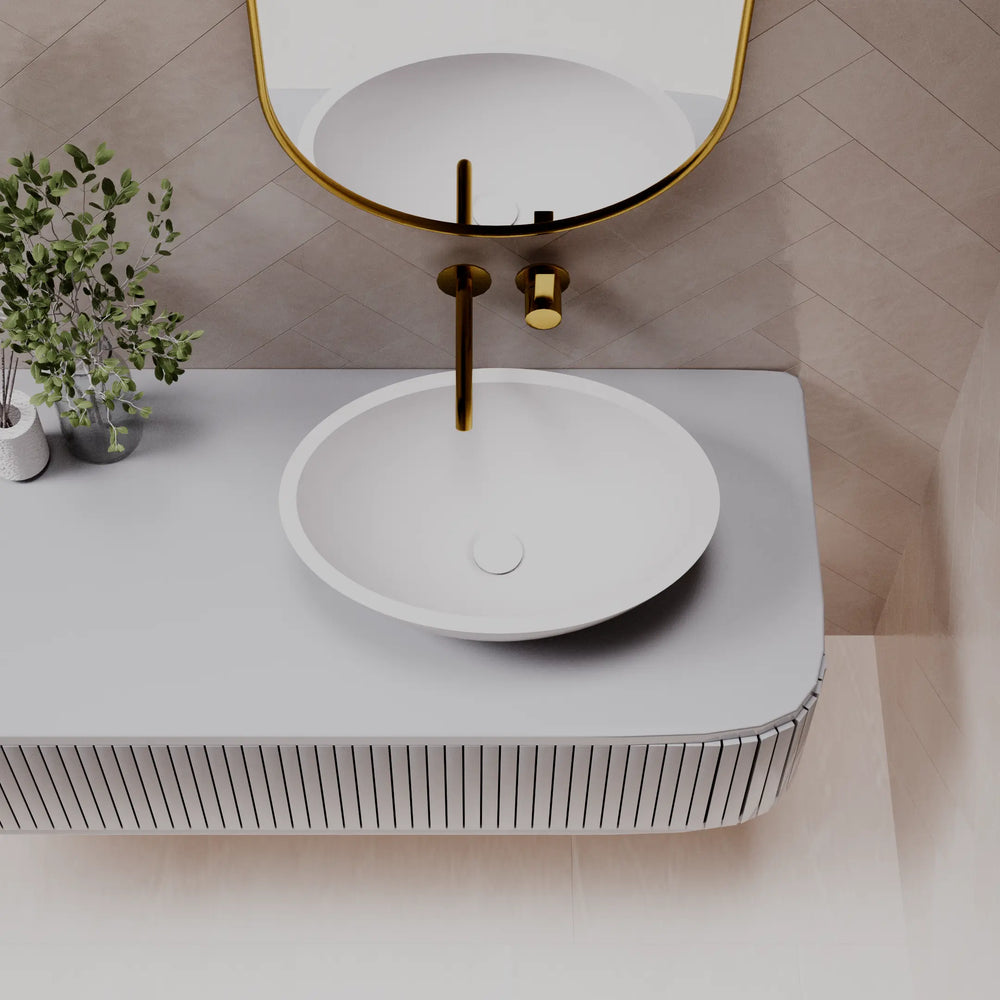 Pearl Above Counter Stone Basin - various finishes PIETRA BIANCA