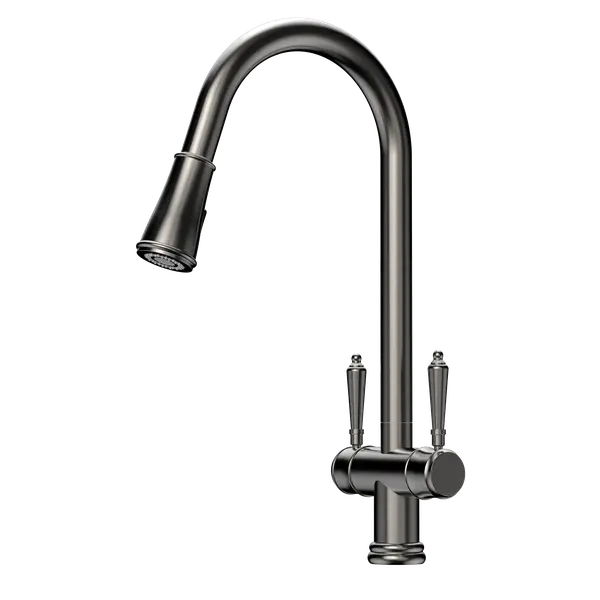 Xquisite Alfresco 316SS Twin Handle Sink Mixer with Pull Out Spray XpressFit by Suprema