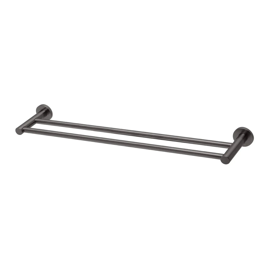 Radii Double Towel Rail 800mm Round Plate Phoenix