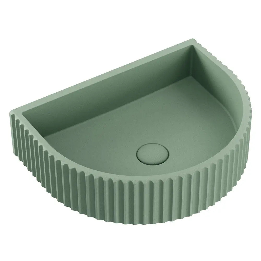 Valentina Fluted Arch Concrete Wall Basin Fienza