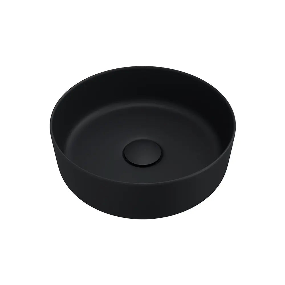 Reba Mini Above Counter Basin, Matte Black Fienza