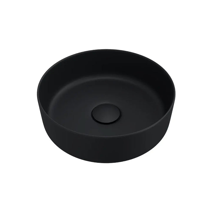 Reba Mini Above Counter Basin, Matte Black Fienza
