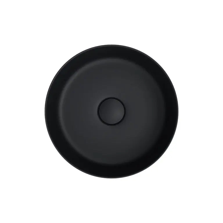 Reba Mini Above Counter Basin, Matte Black Fienza