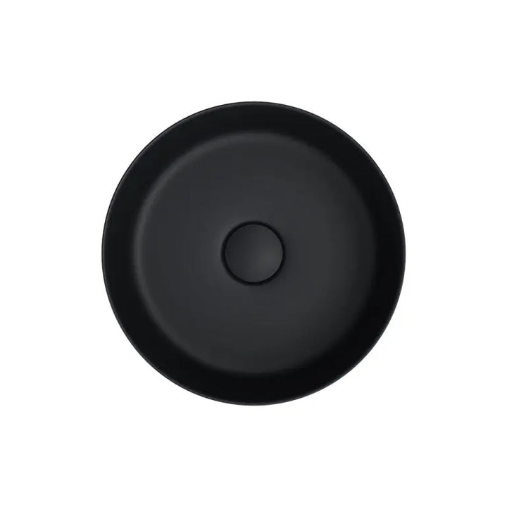 Reba Mini Above Counter Basin, Matte Black Fienza
