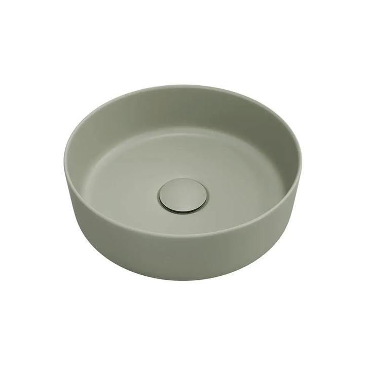 Reba Mini Above Counter Basin, Matte Olive Fienza