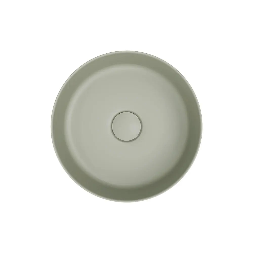 Reba Mini Above Counter Basin, Matte Olive Fienza