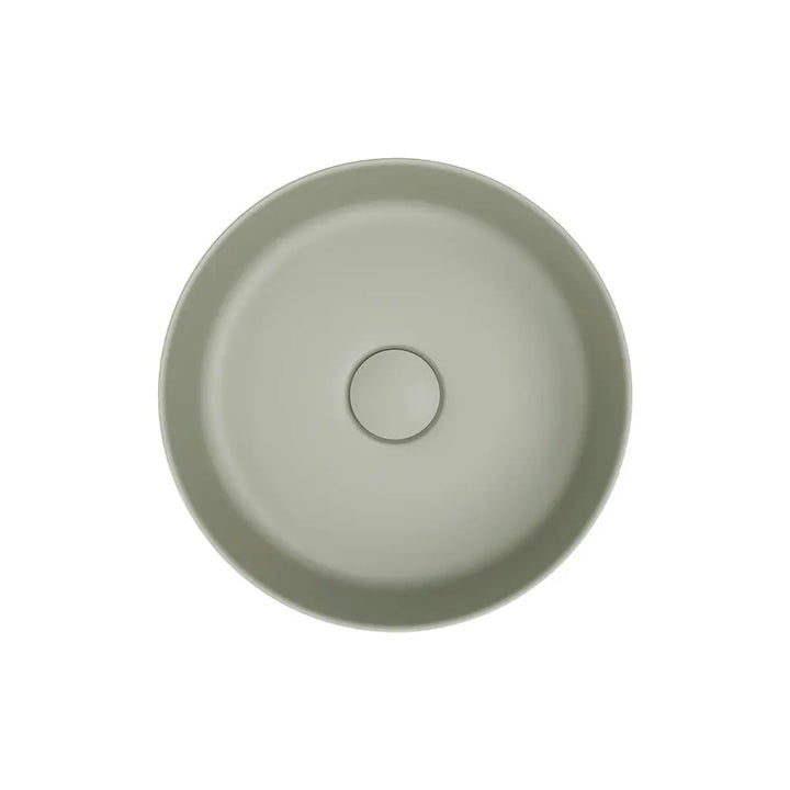 Reba Mini Above Counter Basin, Matte Olive Fienza