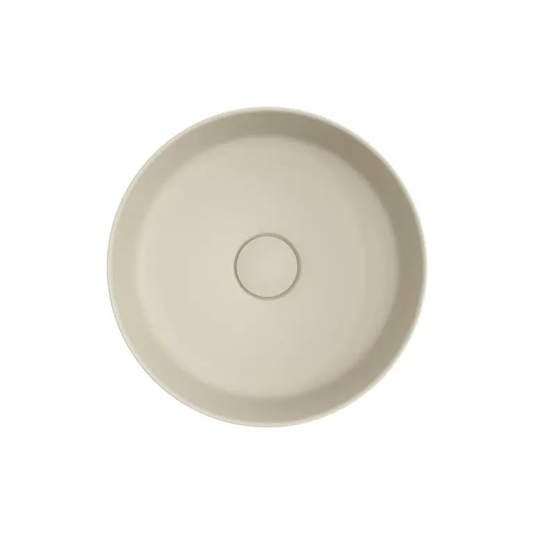 Reba Mini Above Counter Basin, Matte Khaki Fienza