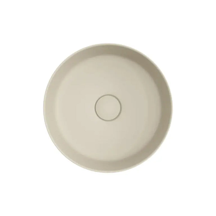 Reba Mini Above Counter Basin, Matte Khaki Fienza